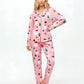 Christmas Santa Claus Gift Print Pajama Set OMFORT