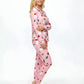 Christmas Santa Claus Gift Print Pajama Set OMFORT