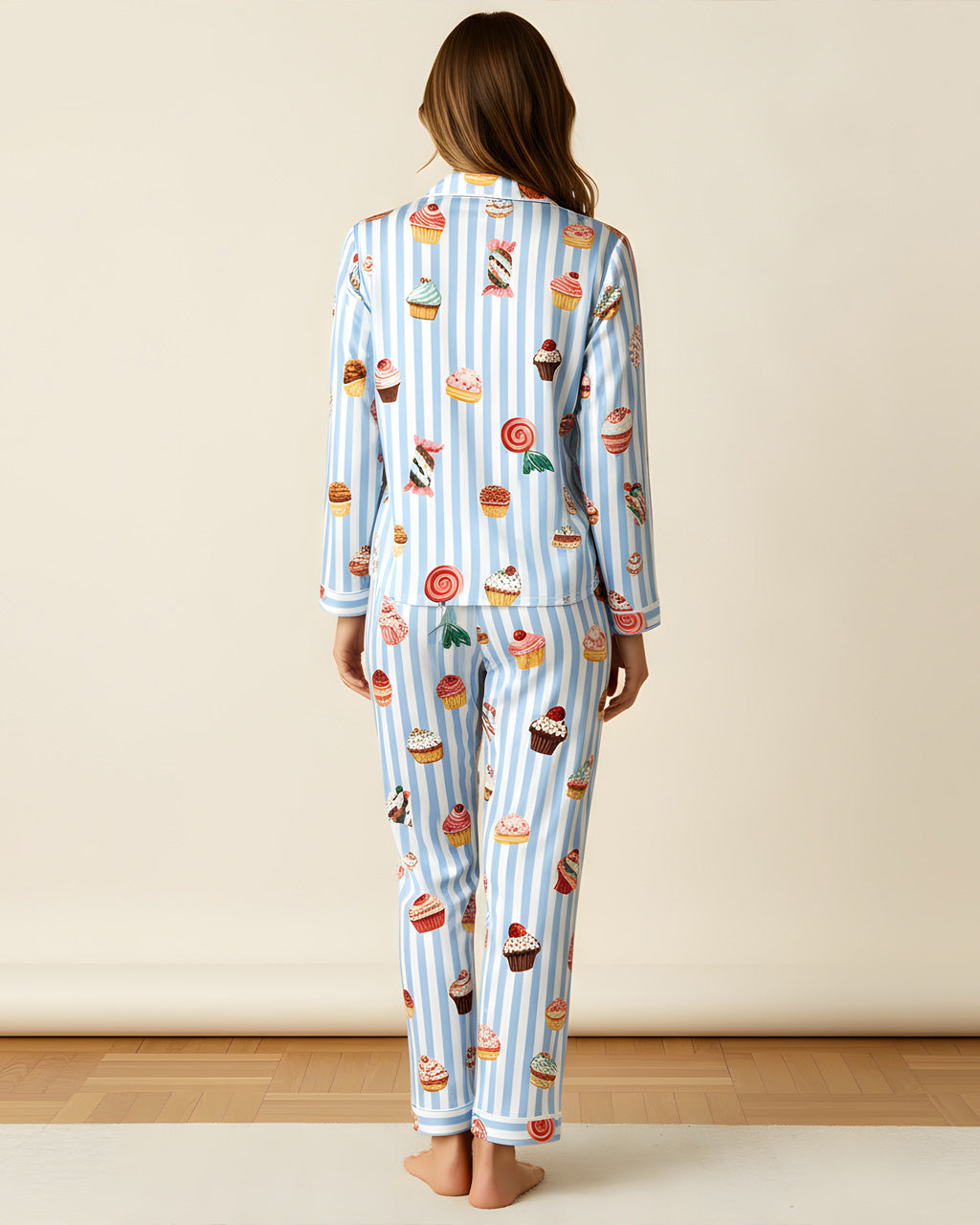 Christmas Sweet Candy Stripe Pajama Set OMFORT