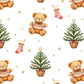 Christmas Tree Teddy Bear Pajama Set OMFORT