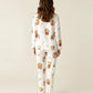 Strawberry House Bear Print Pajama Set OMFORT