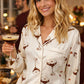 Espresso Martini Drink Print Pajama Set OMFORT