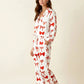 Buttery Soft Red Bow Print Pajama Set OMFORT