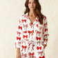 Buttery Soft Red Bow Print Pajama Set OMFORT