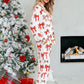 Buttery Soft Red Bow Print Pajama Set OMFORT