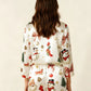 Santa Claus Snowman Satin Pajama Set OMFORT