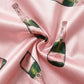 Champagne Bottle Short Sleeve Satin Pajama Set OMFORT
