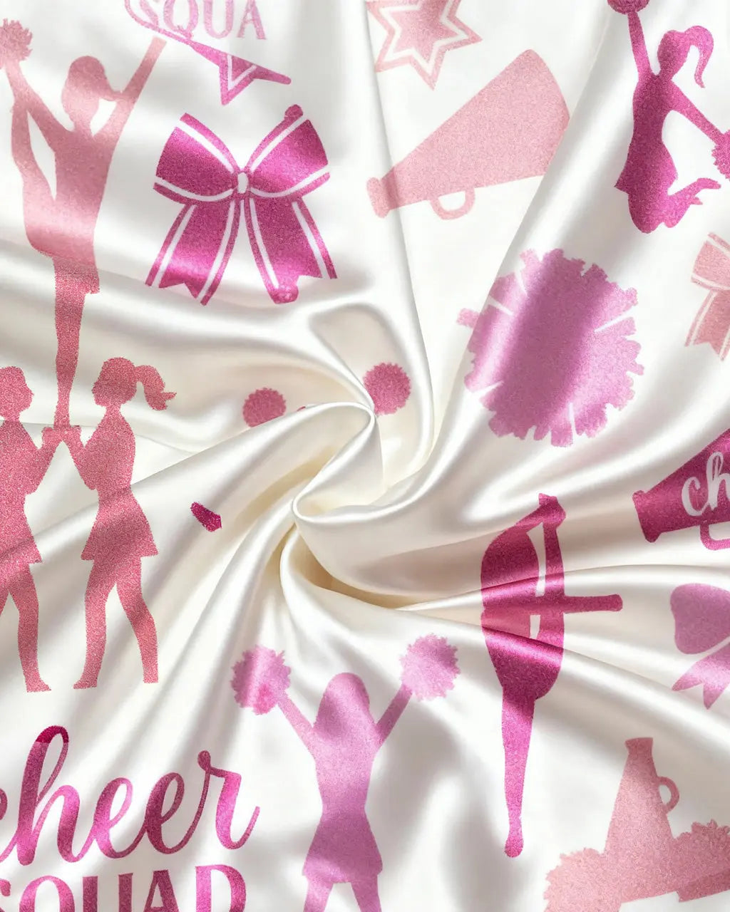 Cheerleading Pattern Satin Pajama Set OMFORT