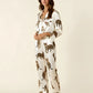 Bengal Cat Pattern Satin Pajama Set OMFORT
