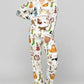 Christmas Cats Print Pajama Set OMFORT