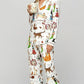 Christmas Cats Print Pajama Set OMFORT