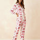 Valentine's Day Bow Satin Pajama Set OMFORT