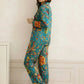 Vintage Floral Print Pajama Set OMFORT