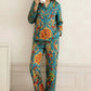 Vintage Floral Print Pajama Set OMFORT