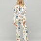 Charleston Travel Print Pajama Set OMFORT