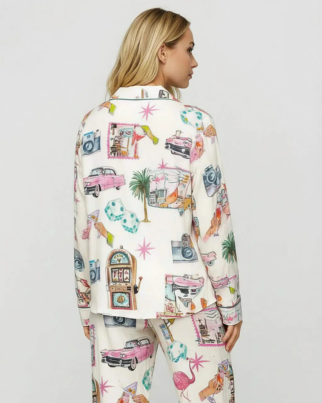 Las Vegas Travel Pajama Set OMFORT