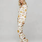 Italian Cookies Desserts Print Pajama Set OMFORT
