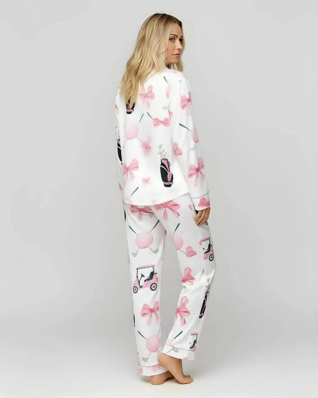 Golf Club Print Pajama Set OMFORT
