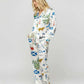 Scottish Travel Print Satin Pajama Set OMFORT