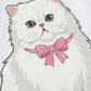 Bowtie Cat Print Lounge Set OMFORT