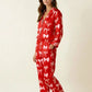 Buttery Soft Bow Print Pajama Set OMFORT