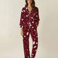 Wine Cocktails Print Pajama Set OMFORT