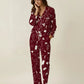 Wine Cocktails Print Pajama Set OMFORT