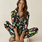 Holiday Cocktails Print Pajama Set OMFORT