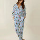 Champagne High Heels Pattern Pajama Set OMFORT