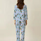 Champagne High Heels Pattern Pajama Set OMFORT