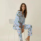 Champagne High Heels Pattern Pajama Set OMFORT