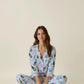 Champagne High Heels Pattern Pajama Set OMFORT
