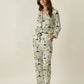 Olive Martini Drinking Pattern Pajama Set OMFORT