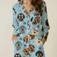 Dog Pets Print Pajama Set OMFORT