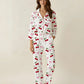 Cozy Cherry Pattern Pajama Set OMFORT