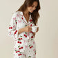 Cozy Cherry Pattern Pajama Set OMFORT