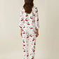 Cozy Cherry Pattern Pajama Set OMFORT
