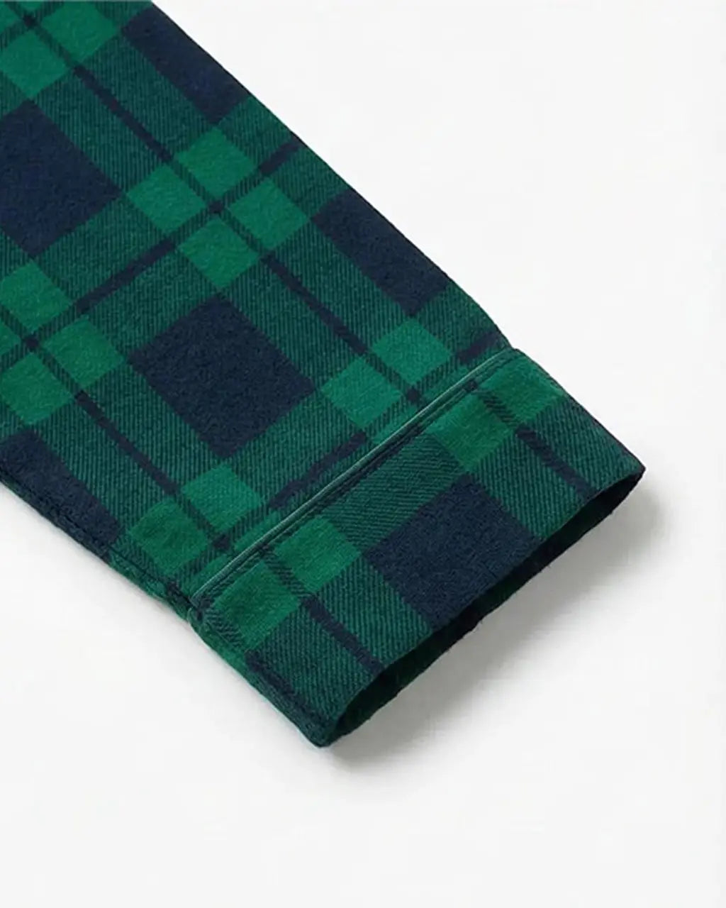 Classic Green Scotch Plaid Pajama Set OMFORT
