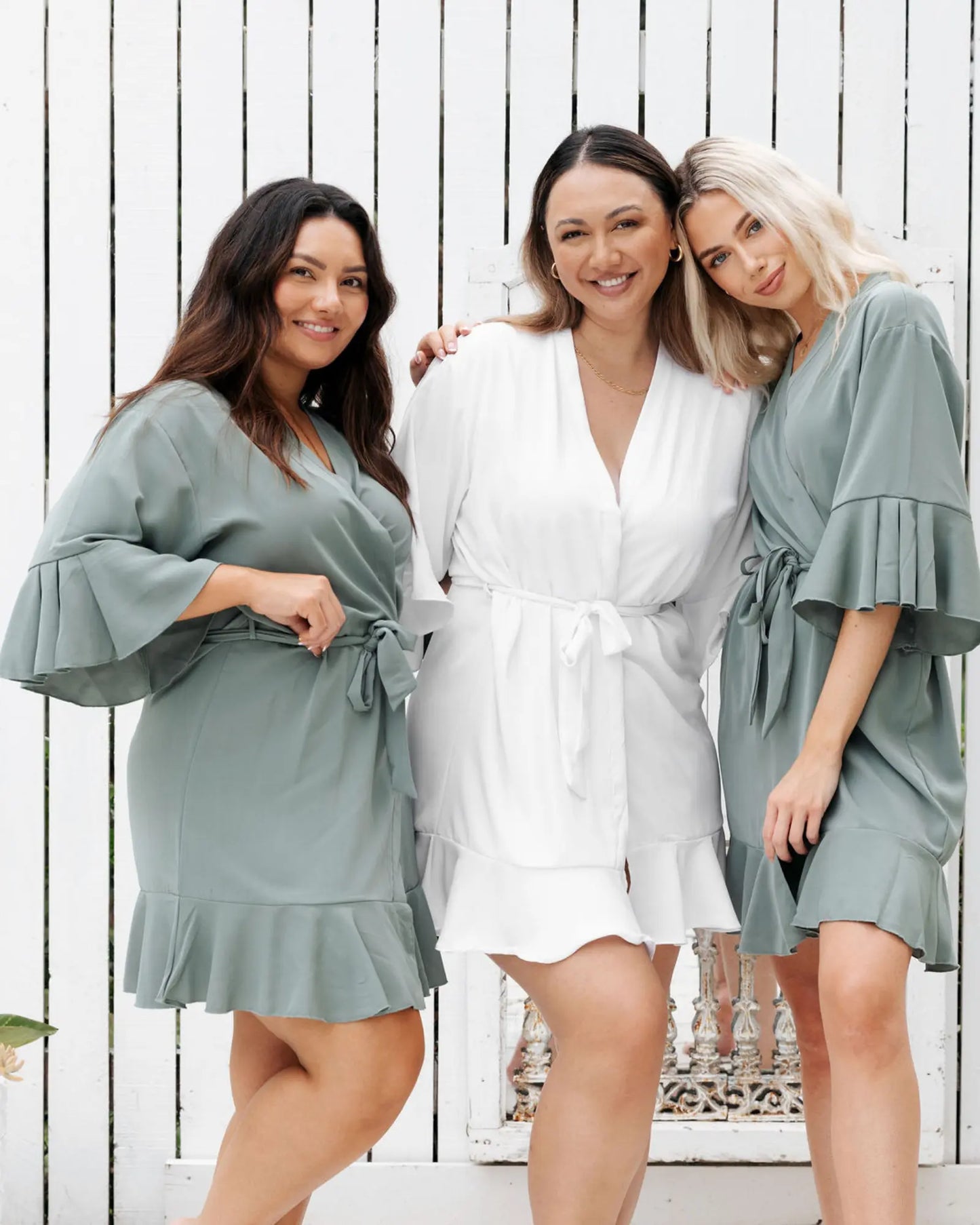 Ruffle Hemmed Bridesmaid Robe mysite