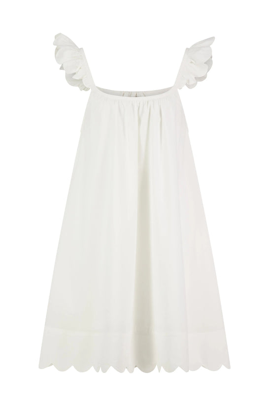 Indah Wing Nightie - Cotton Modal - Off White OMFORT