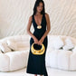 Coastal Caprice Maxi Dress Black OMFORT