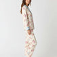 Retro Dancer Print Lapel Pajama Set OMFORT