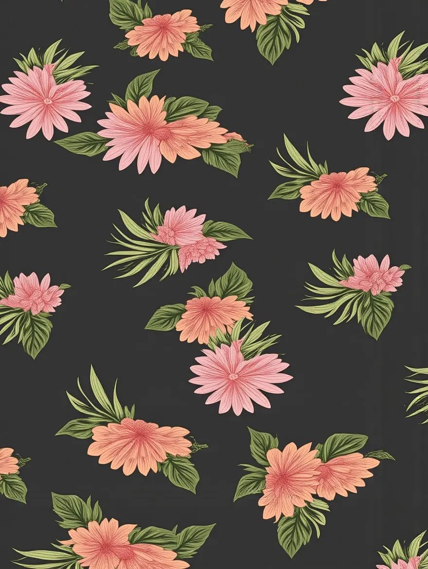 Floral Print Lapel Pajama Set OMFORT