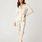 Retro Floral Collar Two-Piece Pajamas Set OMFORT