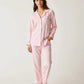 Pink Plaid Long-Sleeve Pajama Set OMFORT