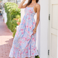 Ashley Blue Floral Maxi Dress OMFORT