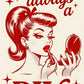 "I'm Always a Diva" Retro Print Nightdress OMFORT