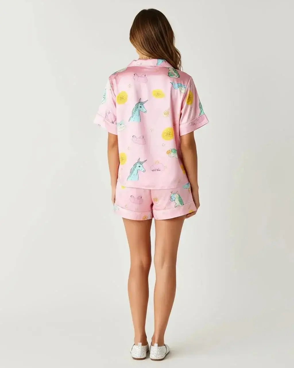 Fairy Tale Unicorn Series Ice Silk Pajama Set OMFORT