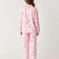 Funky Drink Bottle Print Lapel Pajama Set OMFORT