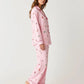 Funky Drink Bottle Print Lapel Pajama Set OMFORT